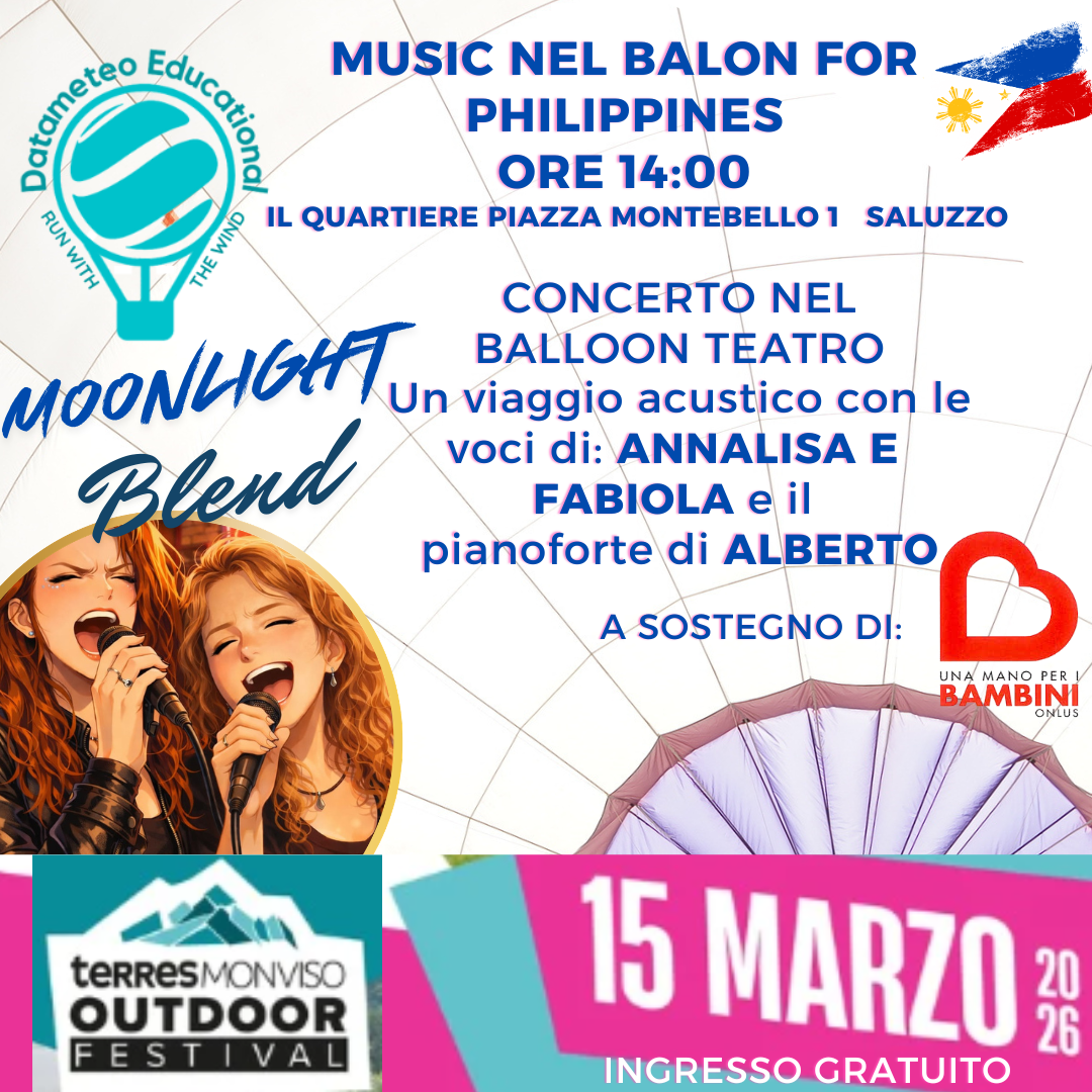 Terres Monviso Outdoor Festival Music nel Balon for Philippines